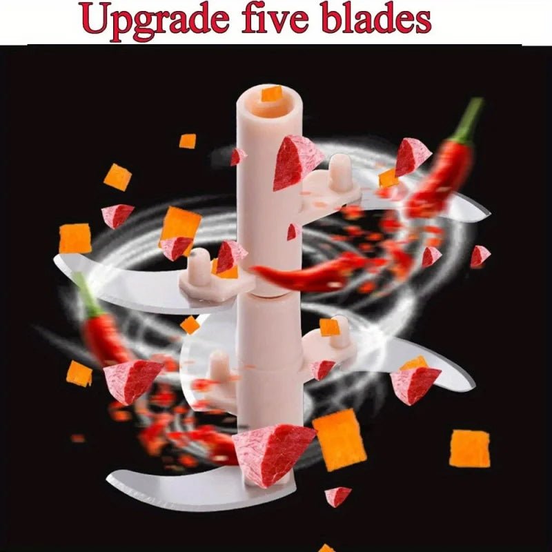 Multifunctional 500/900ML Hand Chopper Manual Rope Food Processor Silcer Shredder Salad Maker Garlic Onion Cutter - Freshleen
