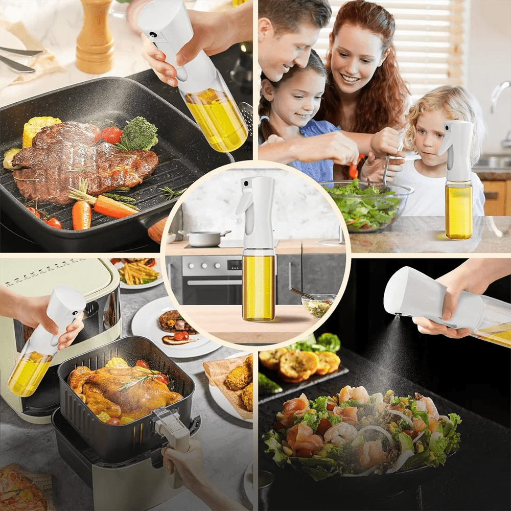 Oil Spray for Cooking - Olive Oil Dispenser Bottle Sprayer Mist - Reusable Food Grade Oil Vinegar,Spray Bottle Kitchen Accessories - Freshleen