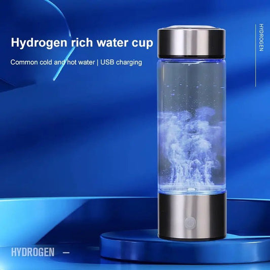 1pc 450ml Portable Hydrogen Water Generator 3 Minutes Mode High Concentration Hydrogen Water Generator - Freshleen