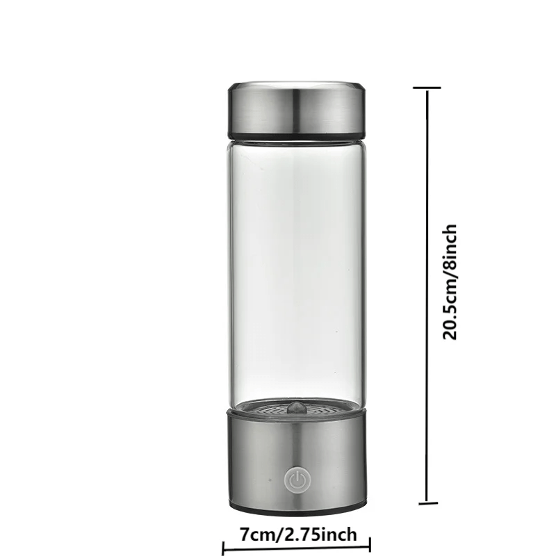 1pc 450ml Portable Hydrogen Water Generator 3 Minutes Mode High Concentration Hydrogen Water Generator - Freshleen