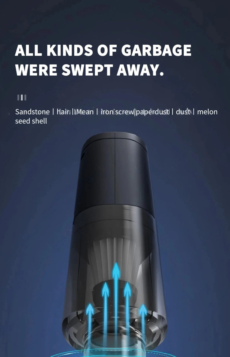 4 - in - 1 Cordless Car Vacuum - Powerful Handheld Cleaner - Freshleen