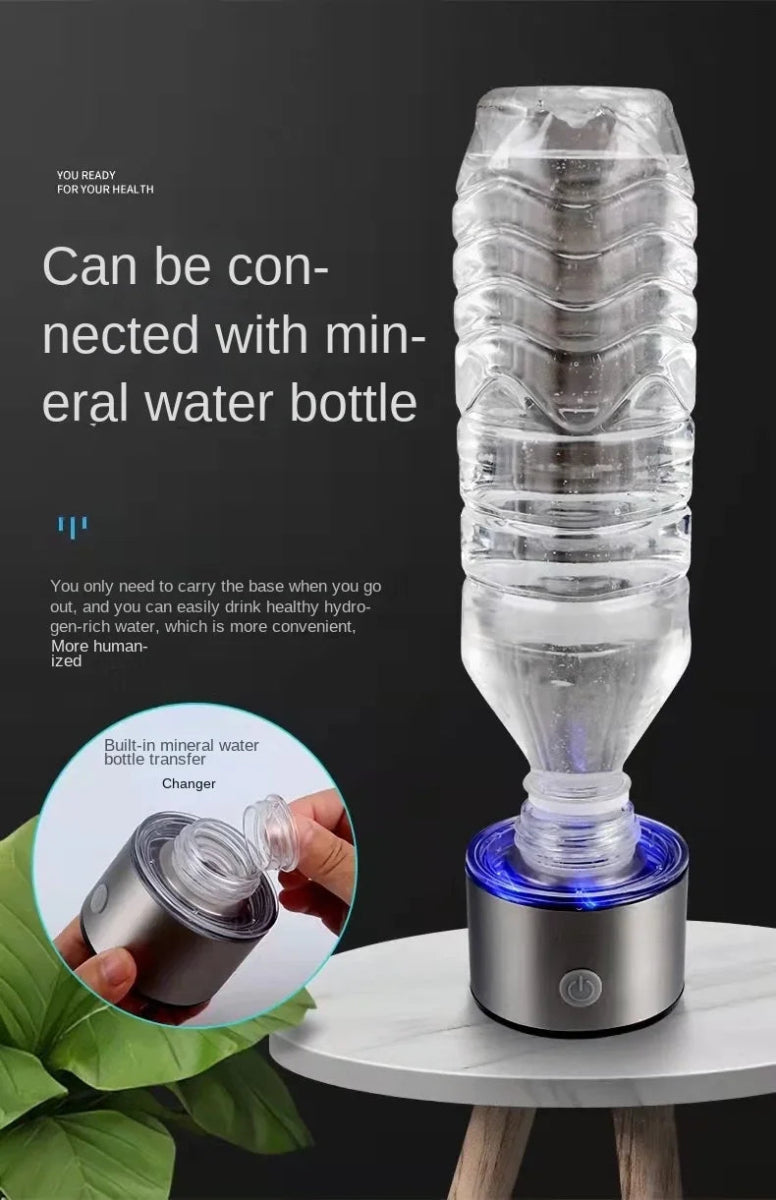 420ML Water Filter Hydrogen Ionized Water Bottle Hydrogen Generator Bottle Portable Water Ionizer Health Cup Home Appliance - Freshleen