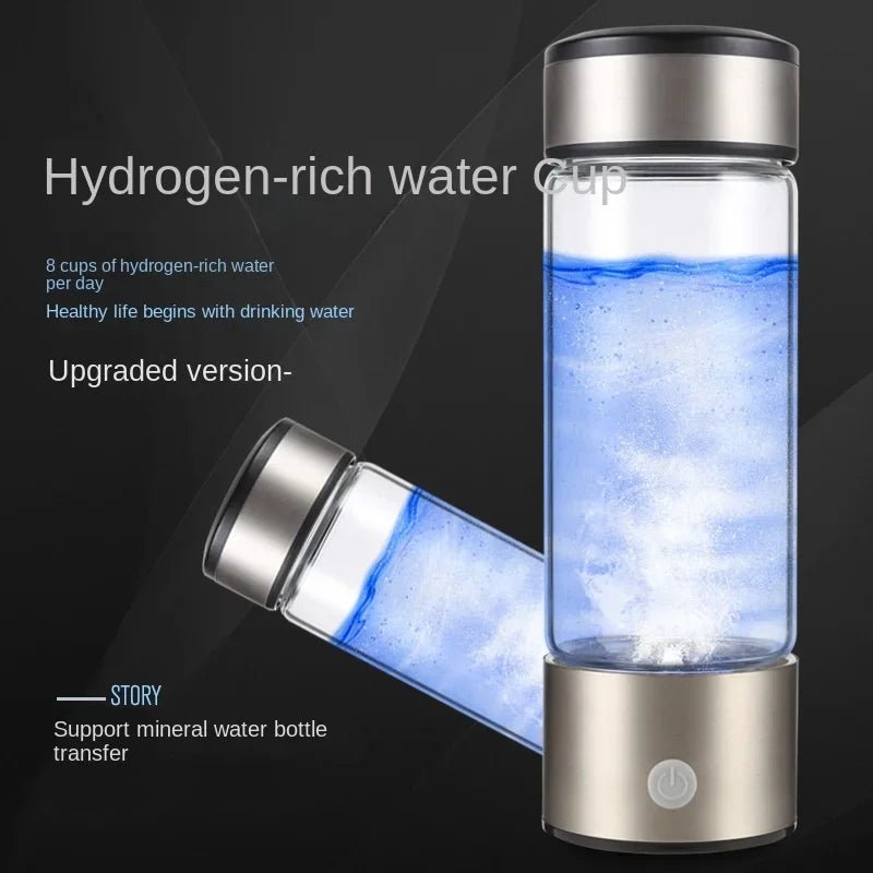 420ML Water Filter Hydrogen Ionized Water Bottle Hydrogen Generator Bottle Portable Water Ionizer Health Cup Home Appliance - Freshleen