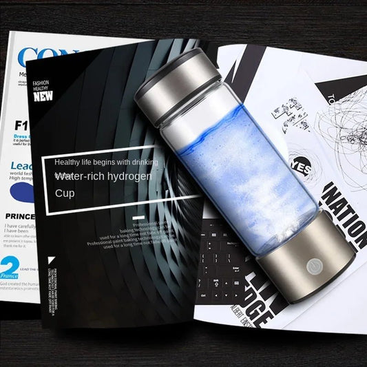 420ML Water Filter Hydrogen Ionized Water Bottle Hydrogen Generator Bottle Portable Water Ionizer Health Cup Home Appliance - Freshleen