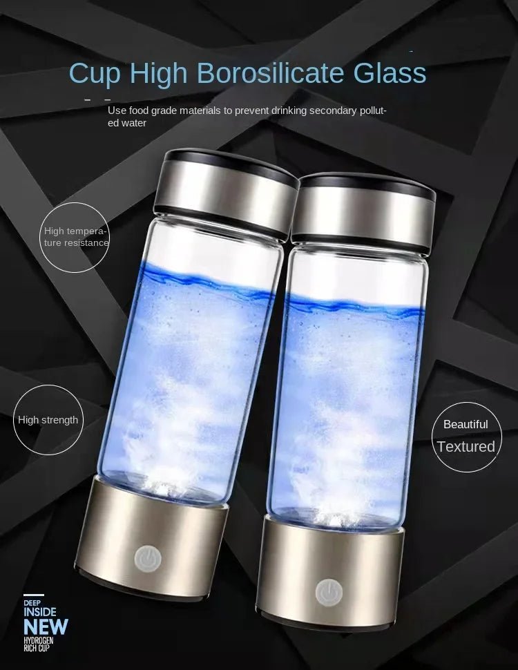 420ML Water Filter Hydrogen Ionized Water Bottle Hydrogen Generator Bottle Portable Water Ionizer Health Cup Home Appliance - Freshleen