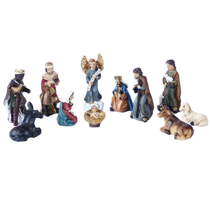 Best Christmas Nativity Set featuring Eco Holy Family Figurines on a wooden table.