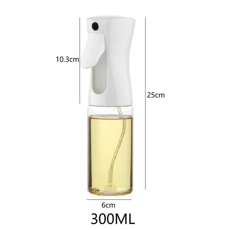 Fresh Olive Oil Sprayer Bottle, eco-friendly reusable kitchen oil spray bottle on counter.