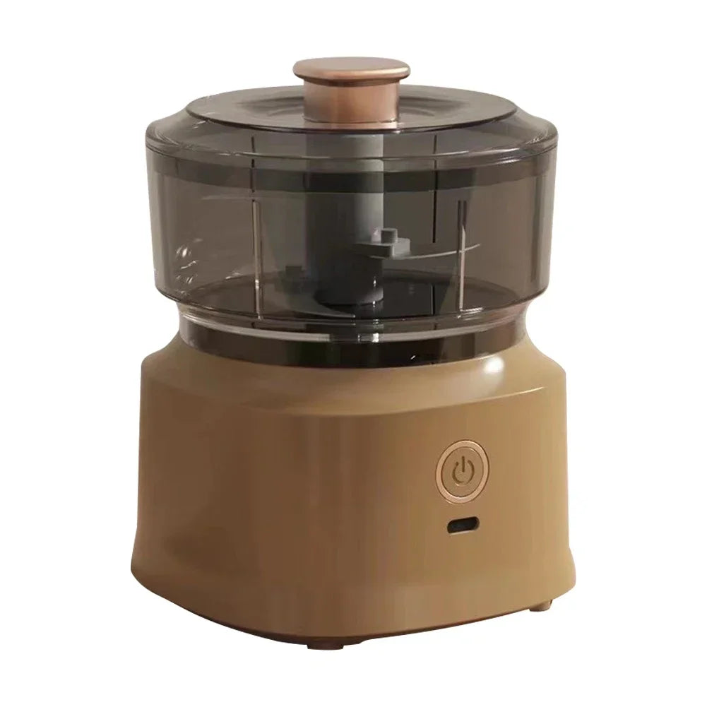 Best Mini Meat Grinder & Garlic Masher, a compact electric device for kitchen use.