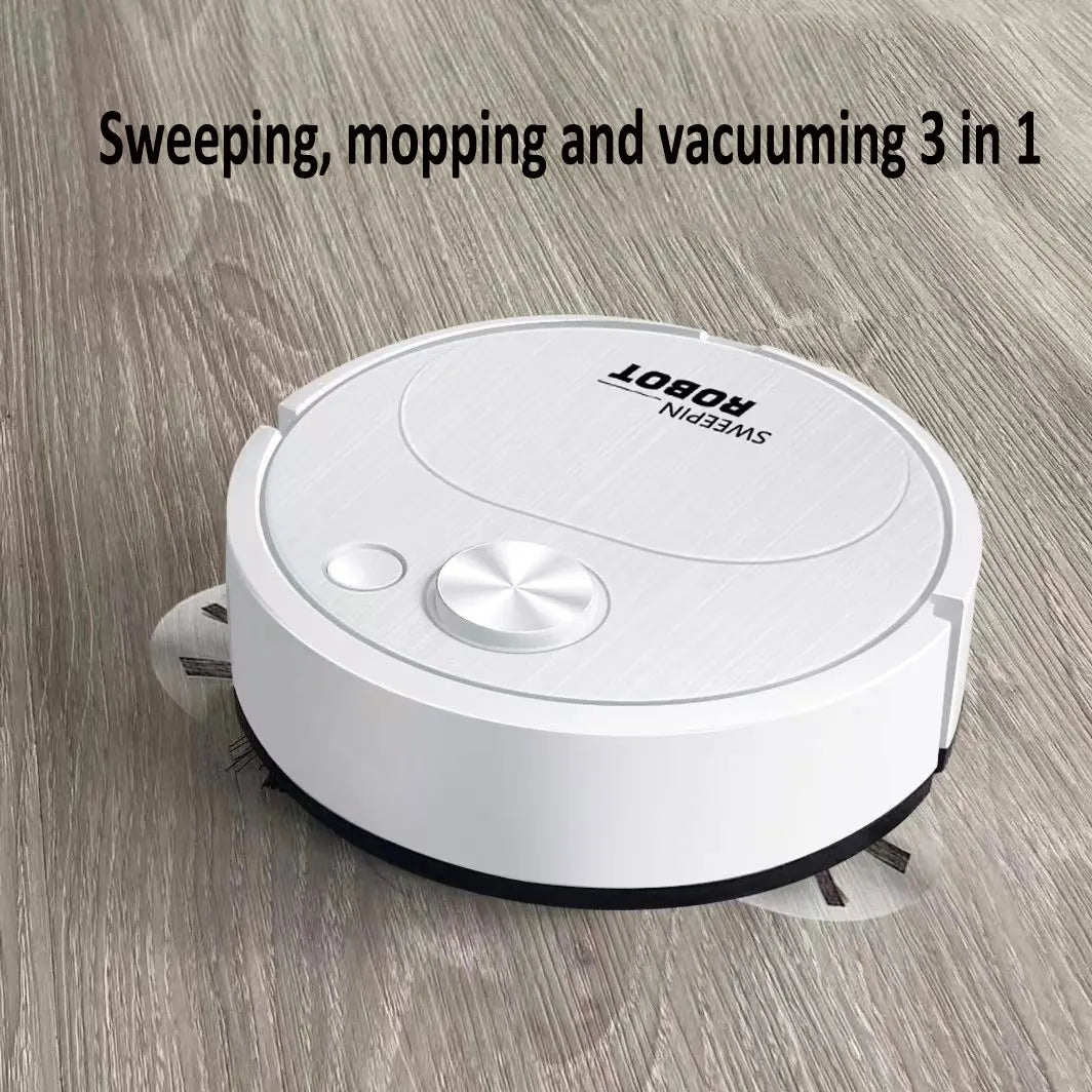 Best 3-in-1 Smart Wireless Vacuum Cleaner for Home Office, compact floor cleaning robot in action.