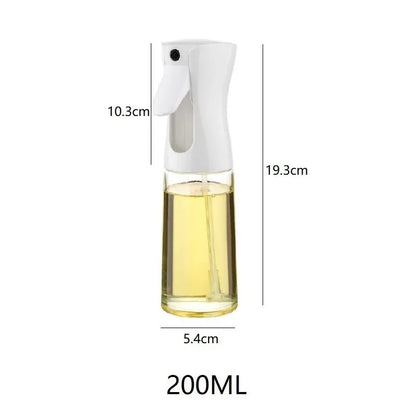 Fresh Olive Oil Sprayer Bottle, eco-friendly reusable kitchen oil spray bottle on counter.