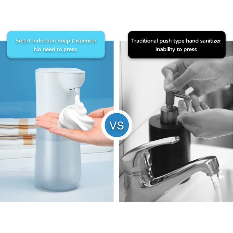 Xiaomi automatic touchless soap dispenser with infrared sensor on bathroom counter.