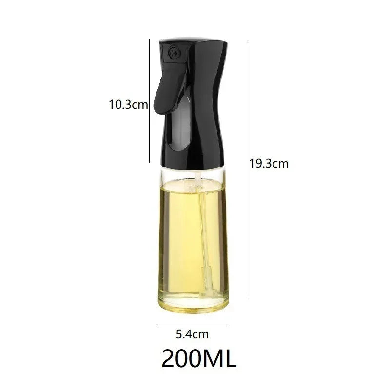 Fresh Olive Oil Sprayer Bottle, eco-friendly reusable kitchen oil spray bottle on counter.