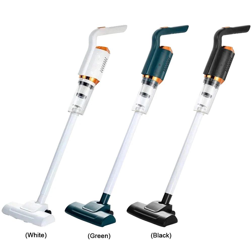 Eco-Friendly 2-in-1 Handheld Cleaner, compact cordless vacuum in use on a car interior.
