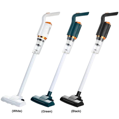 Eco-Friendly 2-in-1 Handheld Cleaner, compact cordless vacuum in use on a car interior.