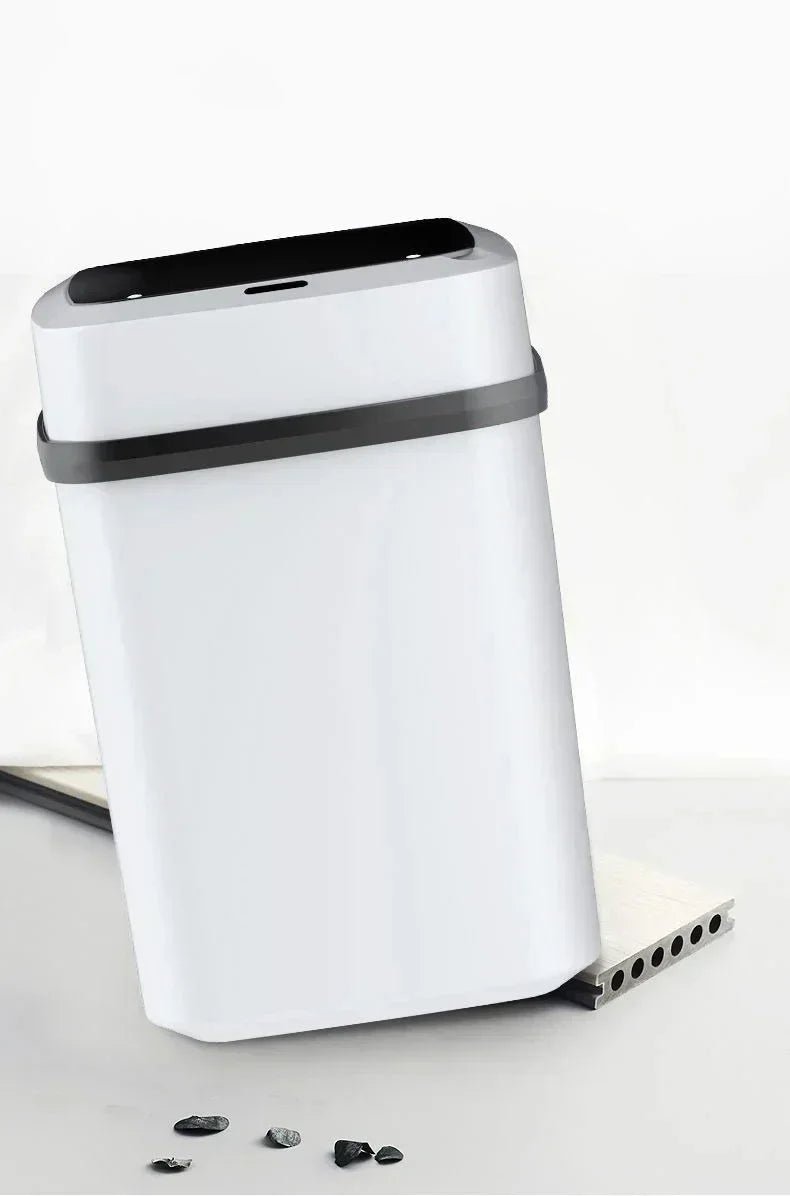 Bathroom sensor trash can, kitchen trash can, 13L large capacity, bathroom smart trash can, fully automatic smart trash can. - Freshleen
