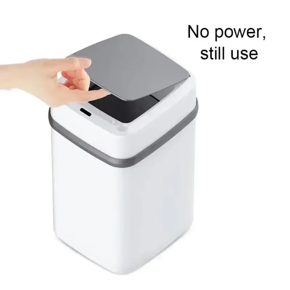 Bathroom sensor trash can, kitchen trash can, 13L large capacity, bathroom smart trash can, fully automatic smart trash can. - Freshleen