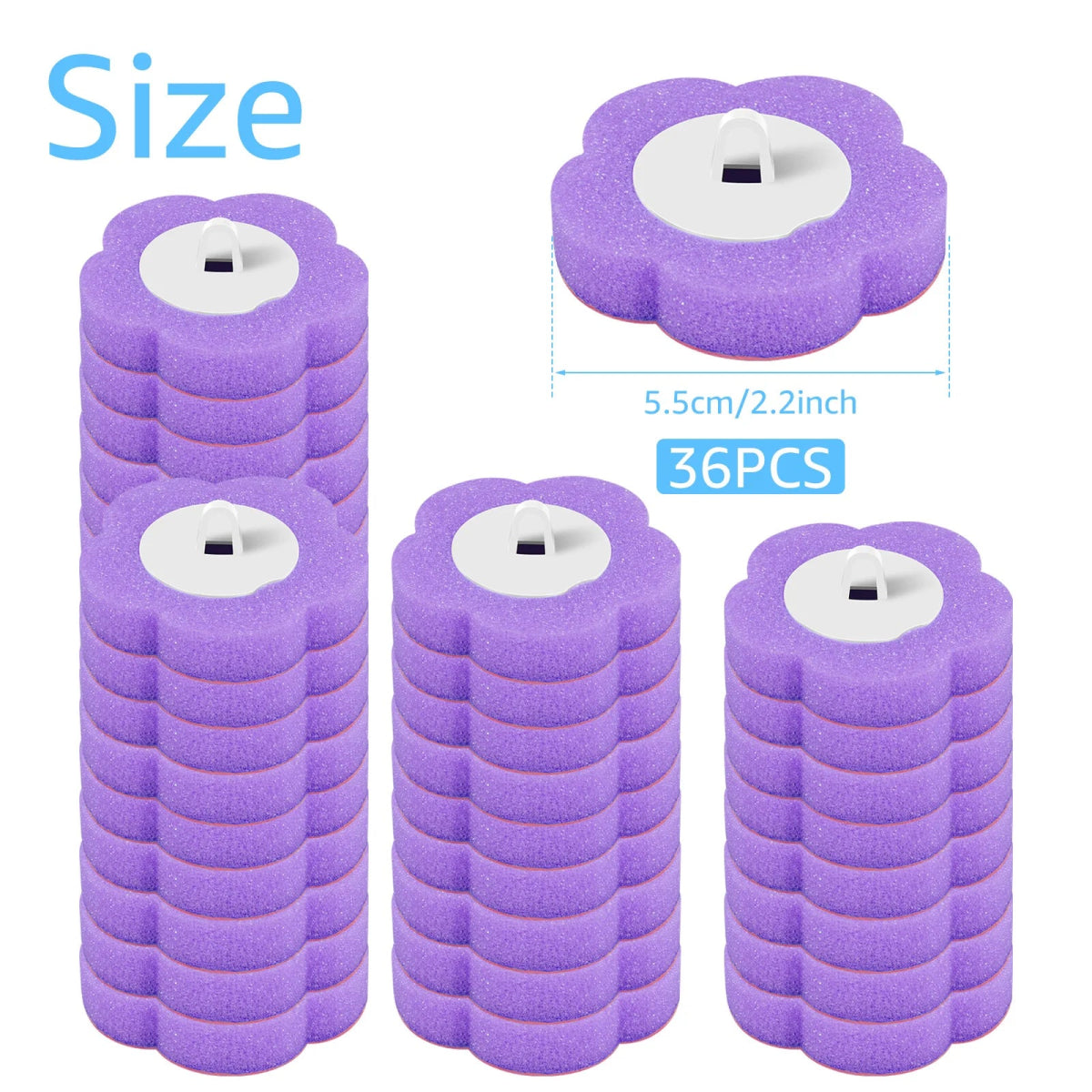 Disposable Head Toilet Brush Kit – Long‑Handle Bathroom Cleaning Brush (18–36 Refills) - Freshleen