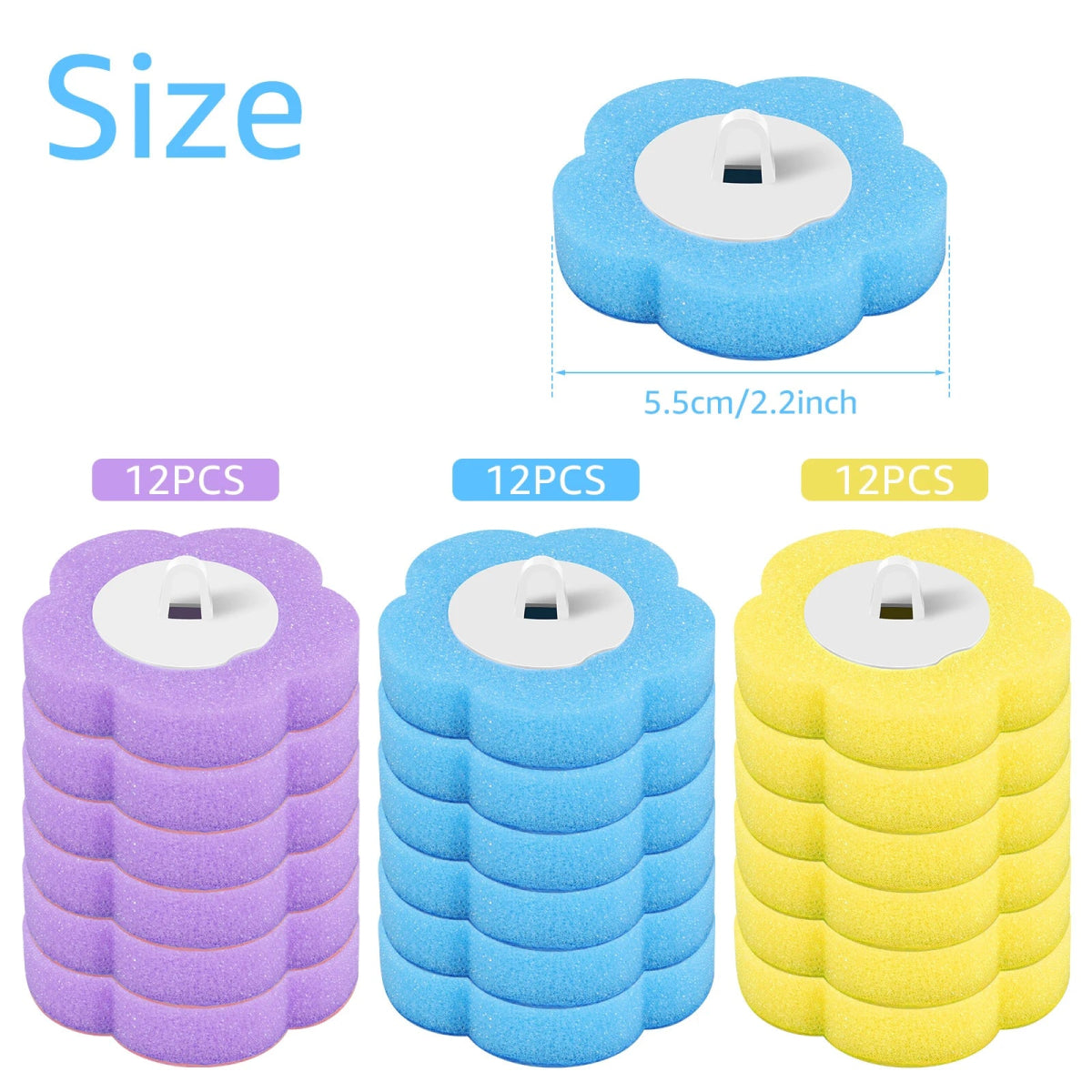 Disposable Head Toilet Brush Kit – Long‑Handle Bathroom Cleaning Brush (18–36 Refills) - Freshleen