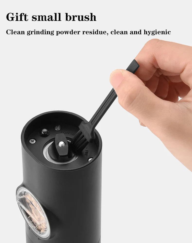 Electric Salt and Pepper Grinder Set with Charging Base and LED Light Adjustable Coarseness Automatic Spice Herb Mill - Freshleen
