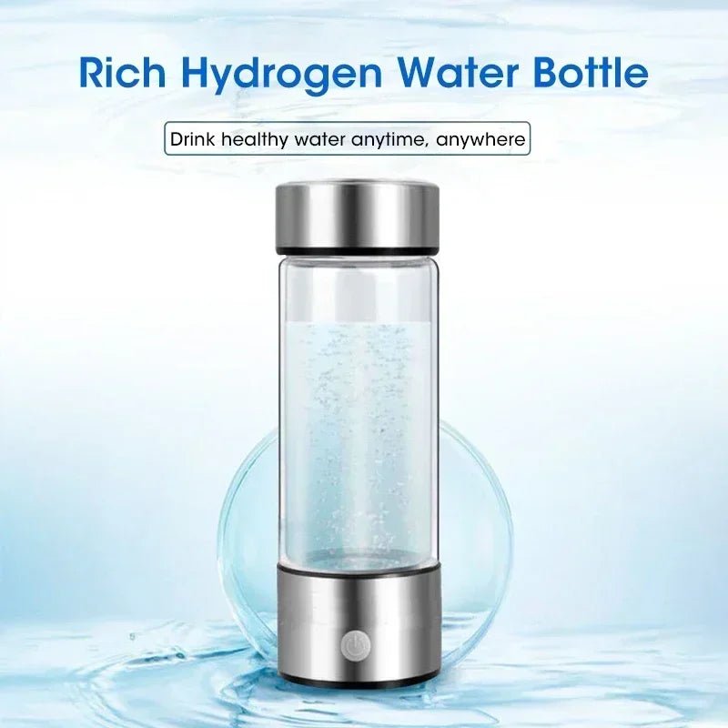 Hydrogen - Rich Water Cup Electric Hydrogen Rich Water Generator Bottle Titanium Quality Filter Portable Antioxidant Lonizer 420ml - Freshleen