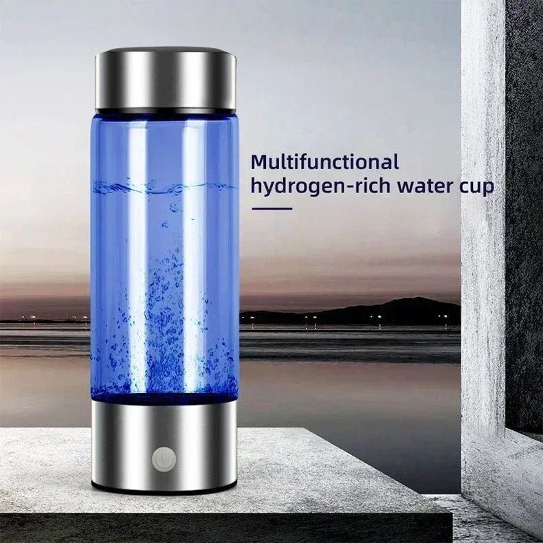 Hydrogen - Rich Water Cup Electric Hydrogen Rich Water Generator Bottle Titanium Quality Filter Portable Antioxidant Lonizer 420ml - Freshleen