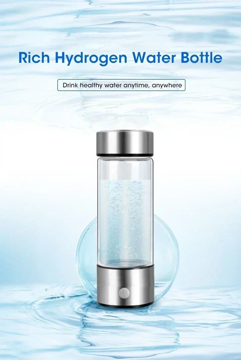 Hydrogen - Rich Water Cup Electric Hydrogen Rich Water Generator Bottle Titanium Quality Filter Portable Antioxidant Lonizer 420ml - Freshleen