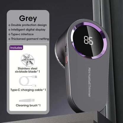 LED Digital Lint Remover – USB Rechargeable Fabric Shaver for Clothes & Sweaters - Freshleen