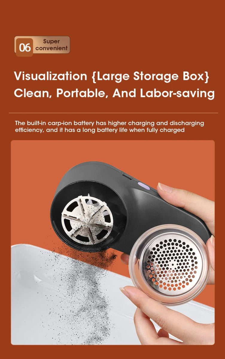 LED Digital Lint Remover – USB Rechargeable Fabric Shaver for Clothes & Sweaters - Freshleen