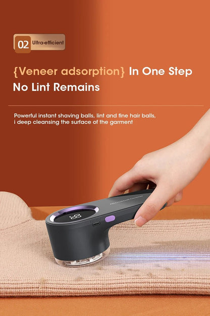 LED Digital Lint Remover – USB Rechargeable Fabric Shaver for Clothes & Sweaters - Freshleen