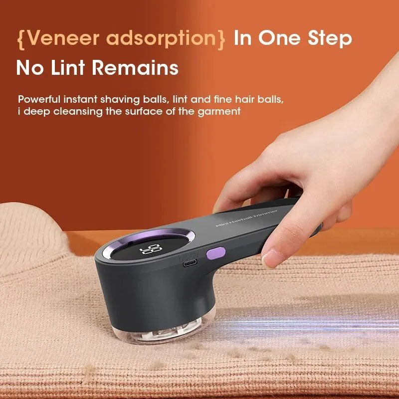 LED Digital Lint Remover – USB Rechargeable Fabric Shaver for Clothes & Sweaters - Freshleen
