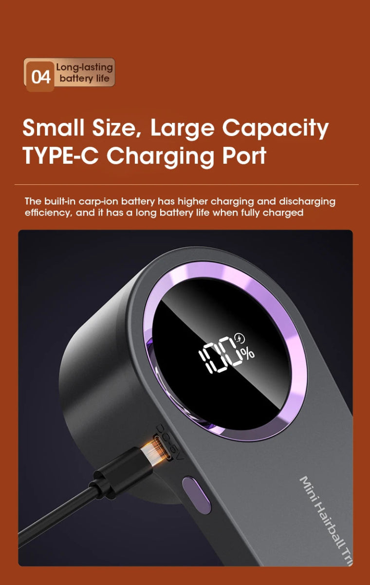 LED Digital Lint Remover – USB Rechargeable Fabric Shaver for Clothes & Sweaters - Freshleen