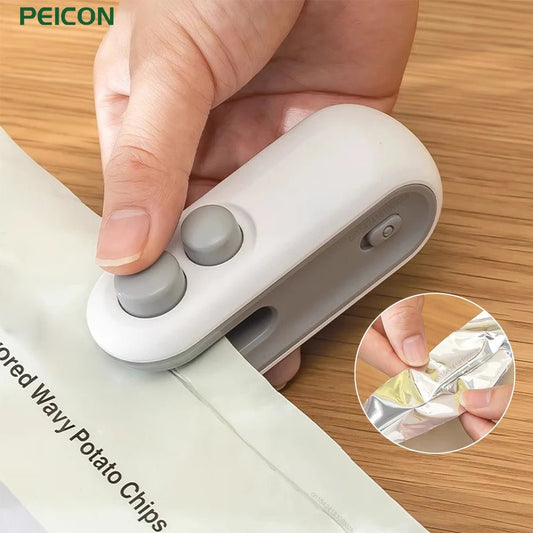 Mini Heat Bag Sealing Machine Package Sealer Bags Plastic Food Sealer Clip Bag Handheld Sealer Food Packaging Heat Sealer - Freshleen
