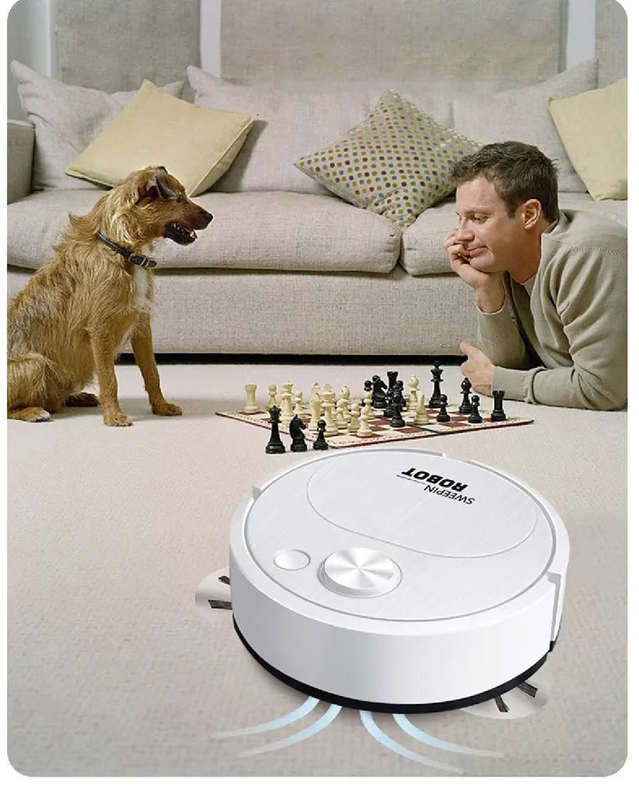 NEW USB Sweeping Robot Vacuum Cleaner Mopping 3 In 1 Smart Wireless 1500Pa Dragging Cleaning Sweep Floor for Home Office - Freshleen