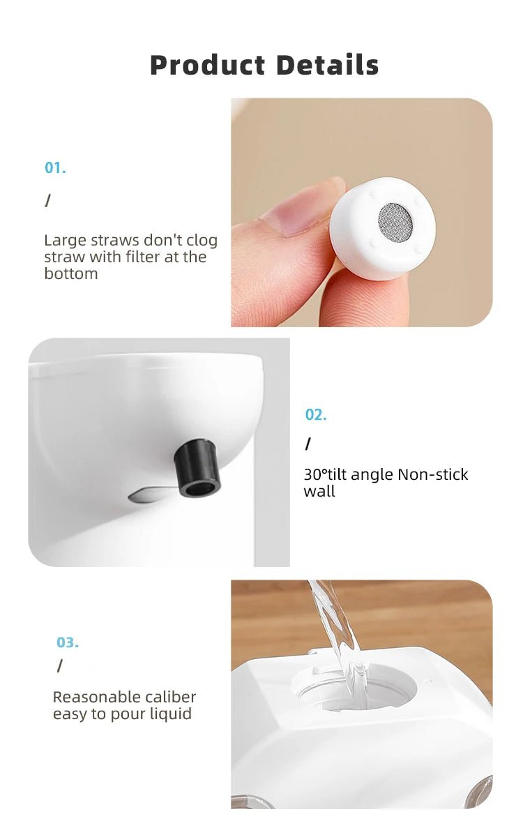 New Wall Mounted Automatic Soap Dispenser Foam Smart Hand Washing Machine 420ml Liquid Rechargeable Bathroom Induction Sensor - Freshleen