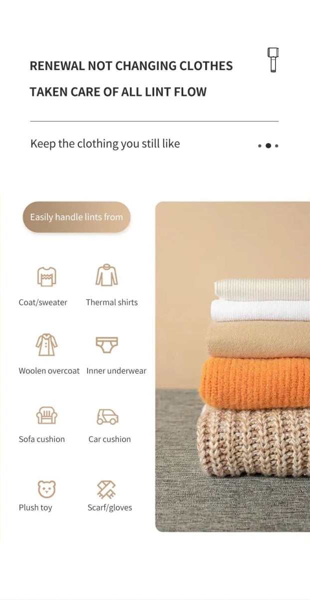 Rechargeable Lint Remover – Portable Fabric Shaver for Clothes & Sweaters - Freshleen