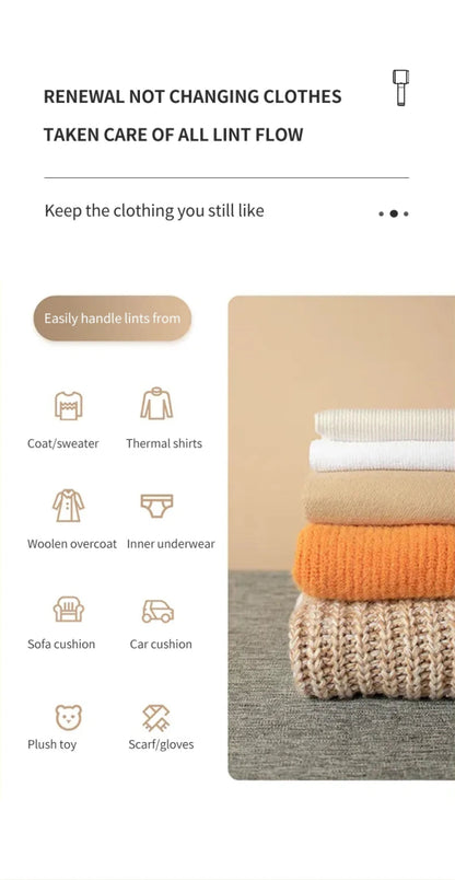 Rechargeable Lint Remover – Portable Fabric Shaver for Clothes & Sweaters - Freshleen