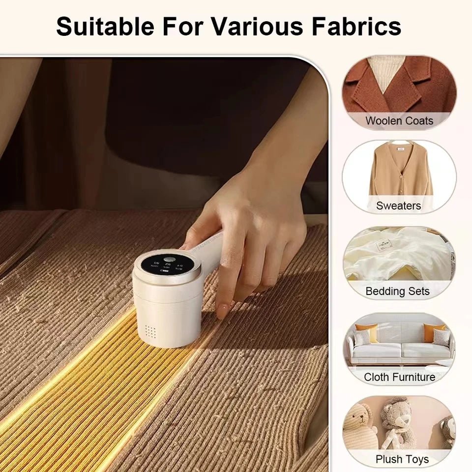 Rechargeable Lint Remover – Portable Fabric Shaver for Clothes & Sweaters - Freshleen