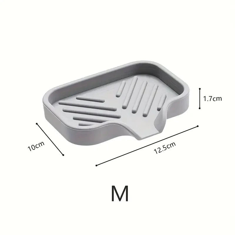 Silicone Faucet Mat Kitchen Sink Tray Soap Dispenser Sponge Drain Pad Sink SplashDrying Mat Countertop Storage Tray SoapTray - Freshleen