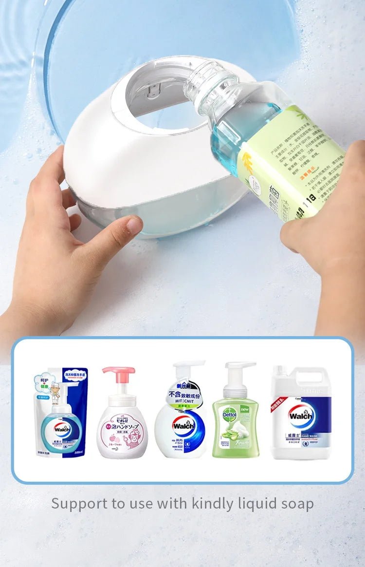 Smart Automatic Soap Foam Dispenser and Gel Bathroom Washing Hand liquid detergent Machine Wall Panels Mounted USB Rechargeable - Freshleen