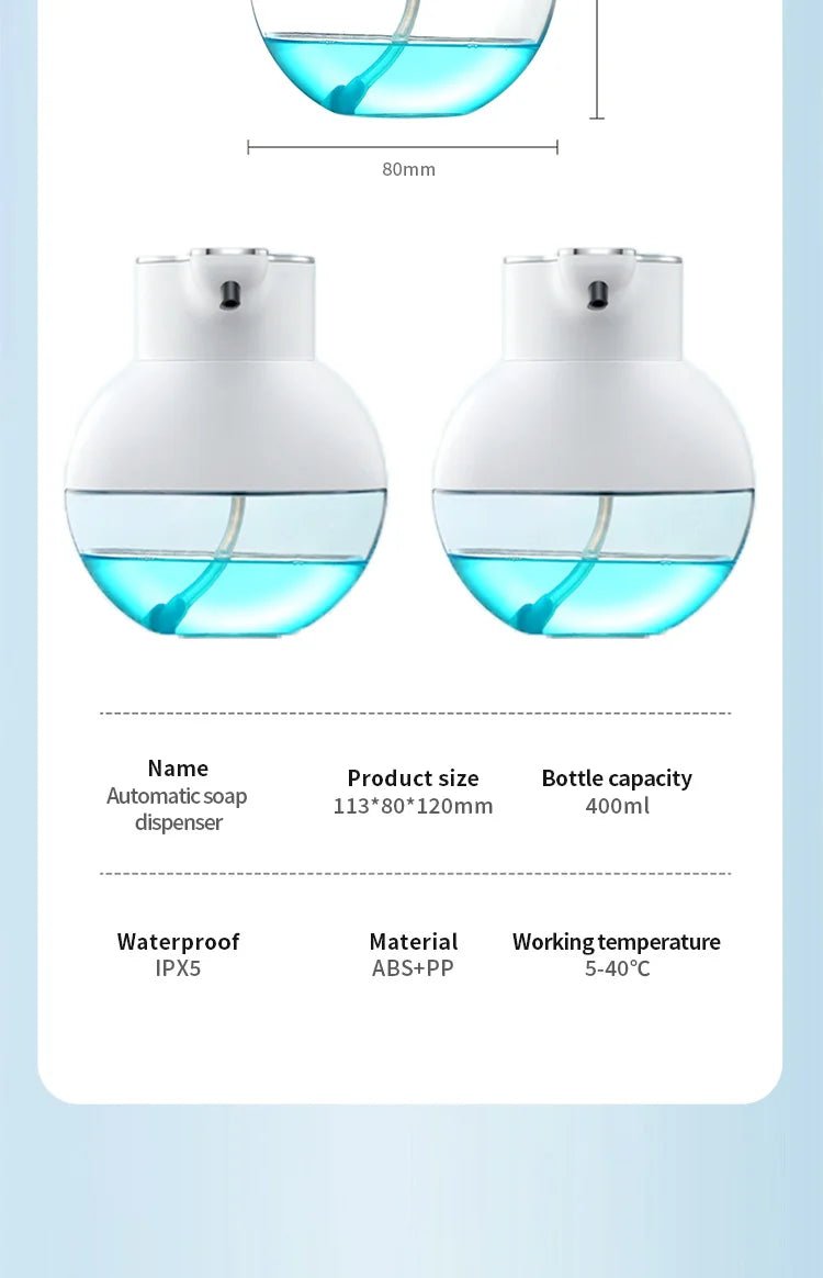 Smart Automatic Soap Foam Dispenser and Gel Bathroom Washing Hand liquid detergent Machine Wall Panels Mounted USB Rechargeable - Freshleen