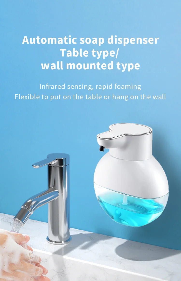 Smart Automatic Soap Foam Dispenser and Gel Bathroom Washing Hand liquid detergent Machine Wall Panels Mounted USB Rechargeable - Freshleen