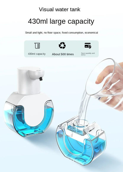 Best Touchless Soap Dispenser mounted on a bathroom wall, featuring a 420ml capacity and motion sensor.
