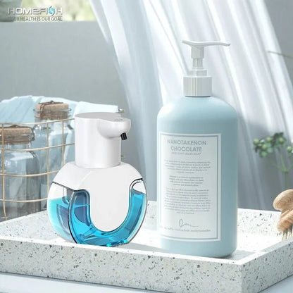 Best Touchless Soap Dispenser mounted on a bathroom wall, featuring a 420ml capacity and motion sensor.