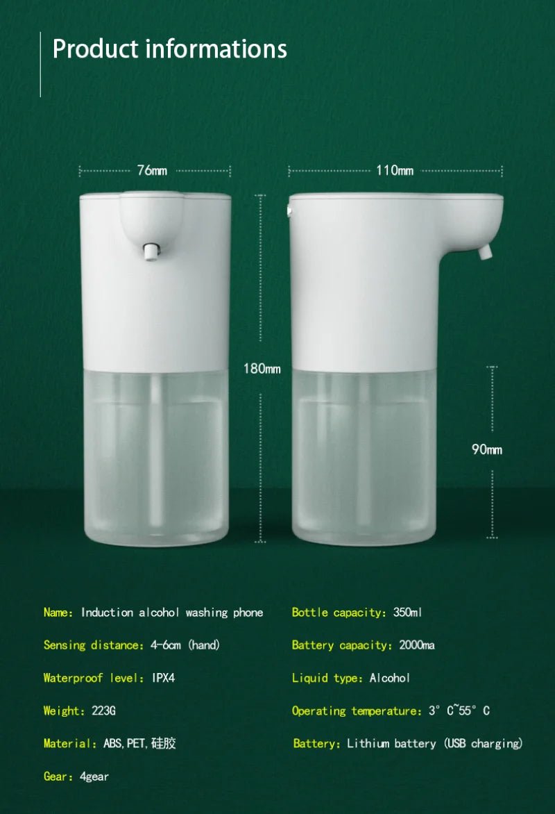 Xiaomi 600ml Automatic Soap Dispenser Foam/Gel USB Charging Touchless Smart Infrared Sensor Liquid Soap Dispensers Hand Washer - Freshleen