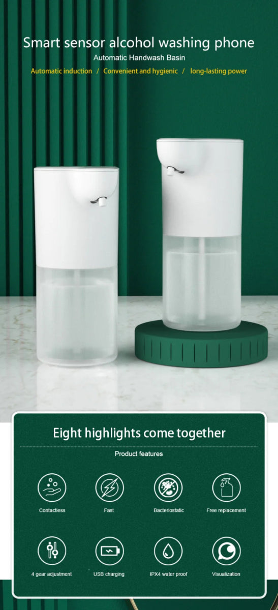 Xiaomi 600ml Automatic Soap Dispenser Foam/Gel USB Charging Touchless Smart Infrared Sensor Liquid Soap Dispensers Hand Washer - Freshleen
